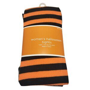 Black and Orange Striped Tights
